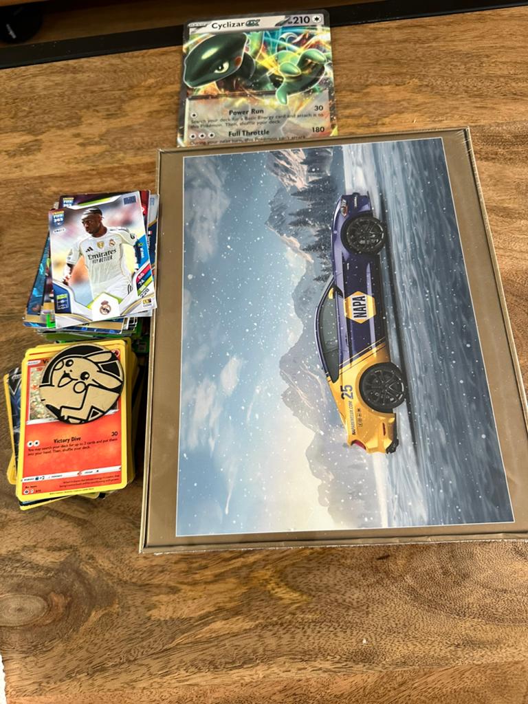 Pokemon kaarten en puzzel, Ophalen