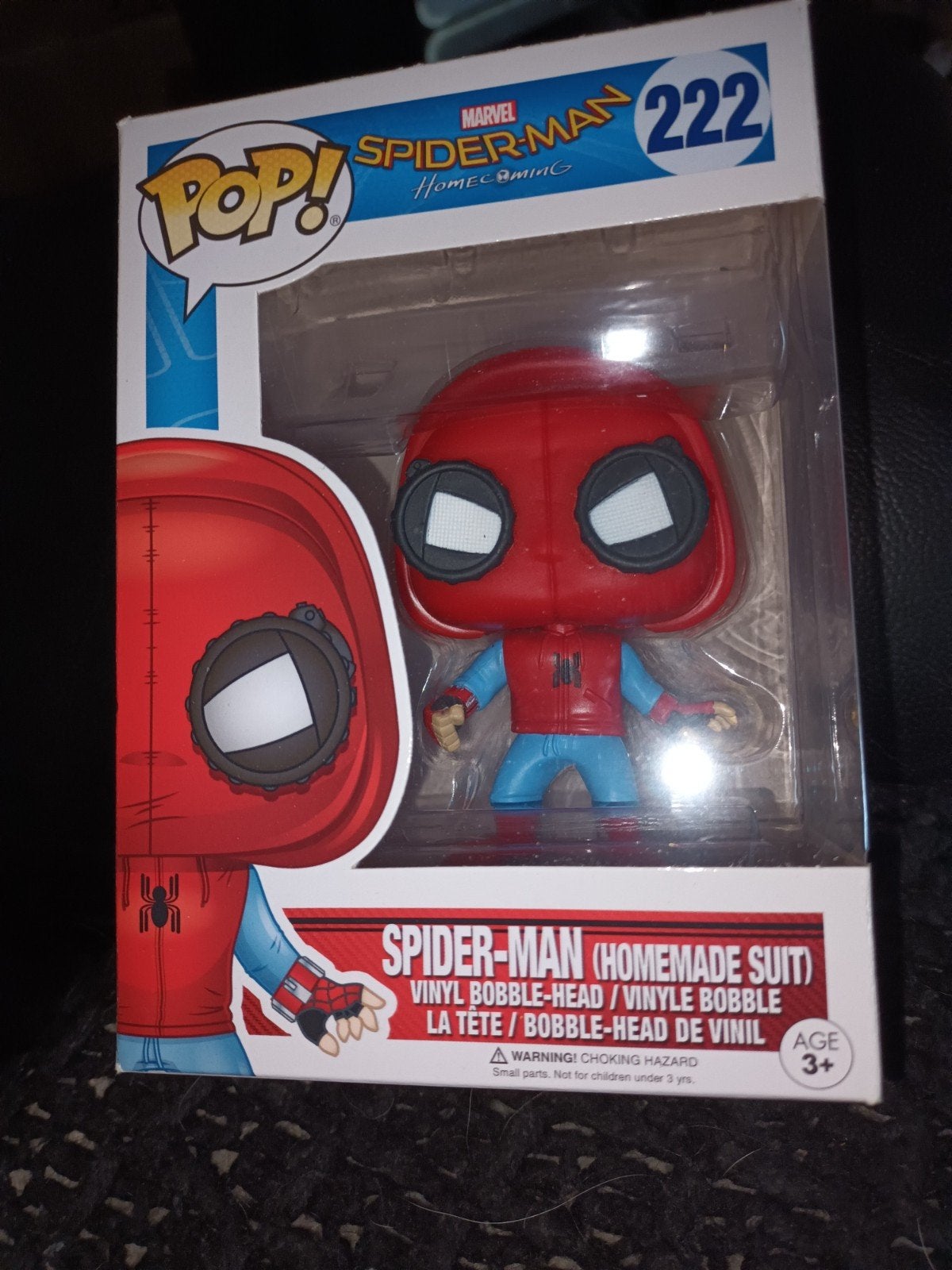 Funko Pop! Spider-Man Homecoming (Homemade Suit) #222, Ophalen of Verzenden, Zo goed als nieuw