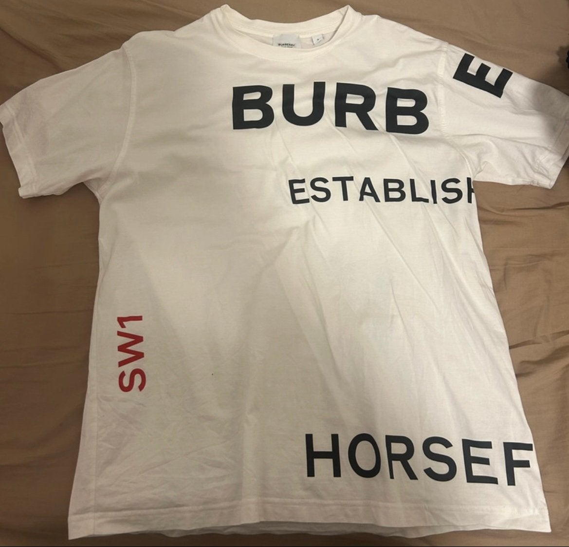 Originele BURBERRY shirt maat S, Ophalen of Verzenden, Zo goed als nieuw, Zwart, Korte mouw