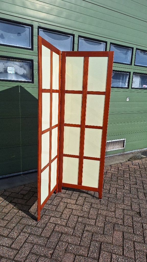 Kamerscherm kamerschermen hout 2 delig met opslagbox, Ophalen, Gebruikt, Industriepark 2a 9351PA Leek, H.O.Albert Ale Slotema