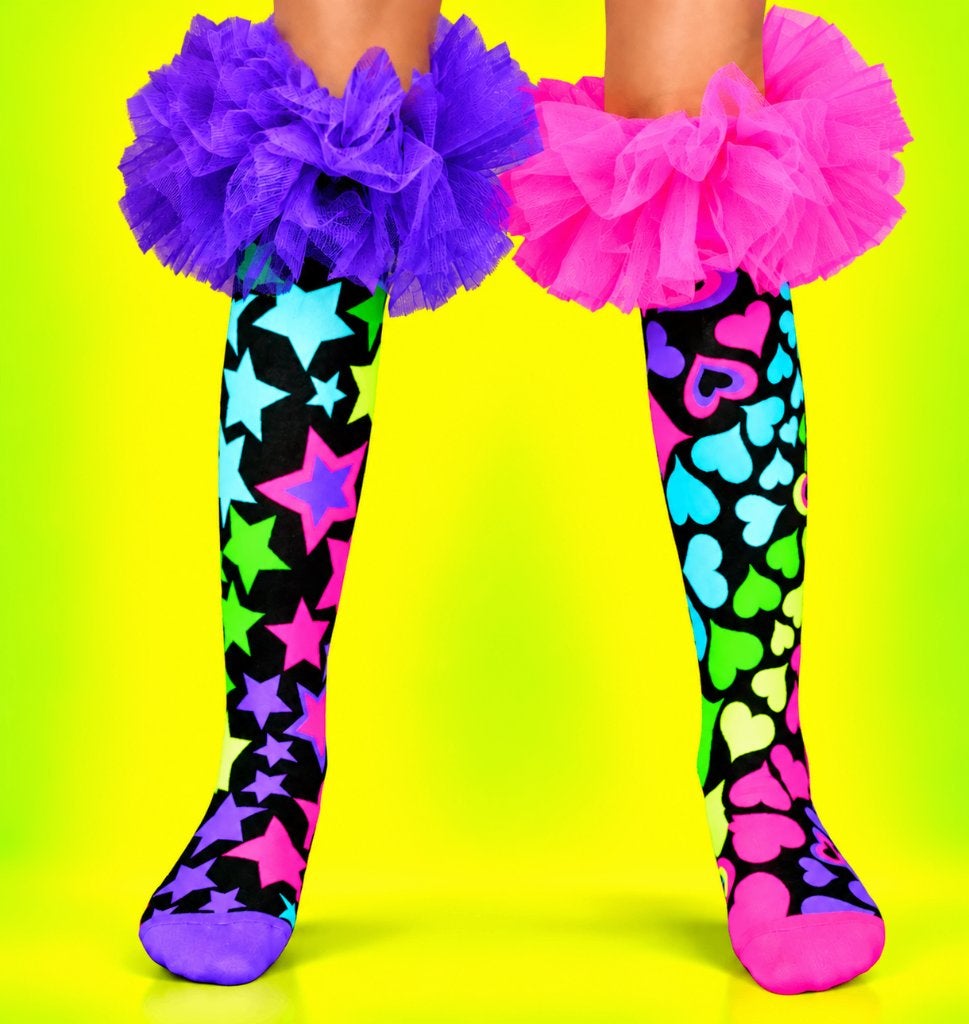 Madmia Magic Frills 3D kniekousen - Tutu Franjes One Size 6+, Ophalen of Verzenden, Nieuw, Meisje, Sokken