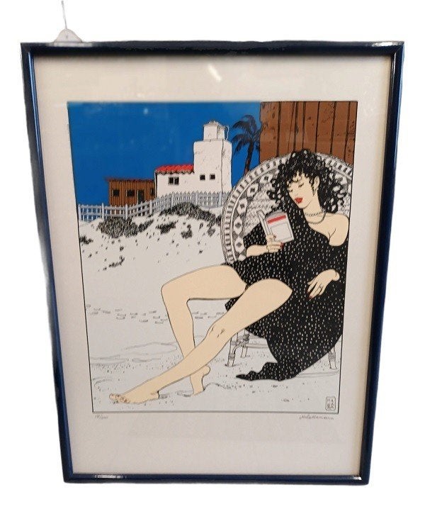 Milo Manara (1945) La lecture kleurlitho 138/200, Ophalen, Lithografie