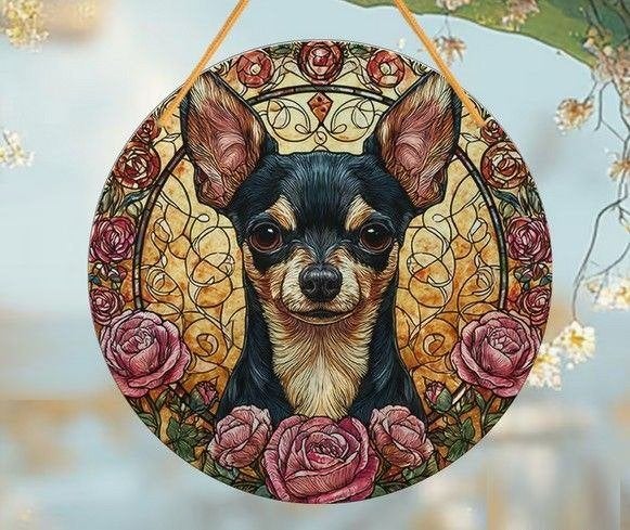 Raamhanger Chihauhau ( chiwawa ), Tuin en Terras, Tuinwanddecoratie, Verzenden, Nieuw