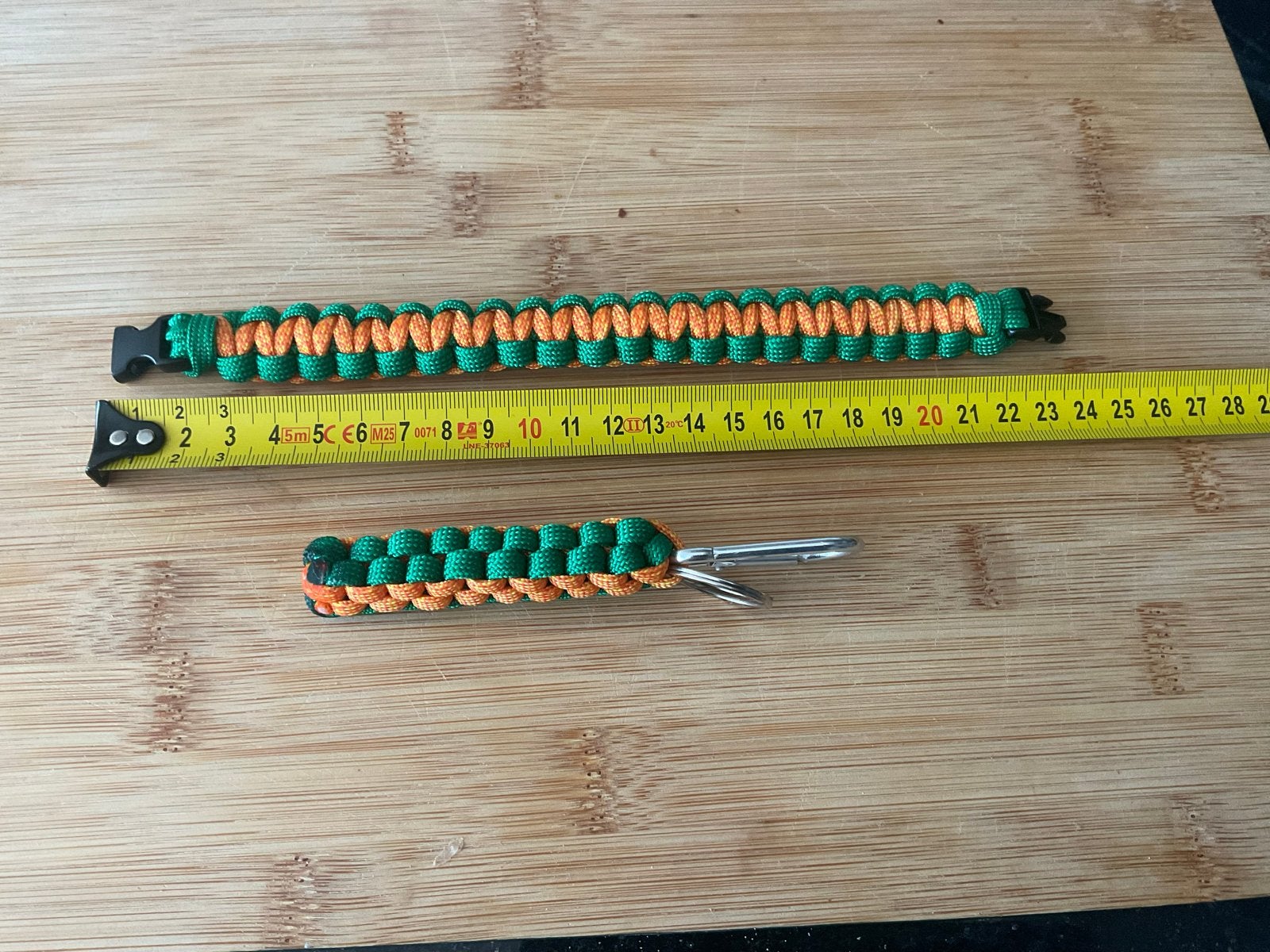 Paracord armband 23 cm & sleutelhanger - Vierdaagse Nijmegen, Ophalen of Verzenden, Nieuw, Oranje, Overige materialen