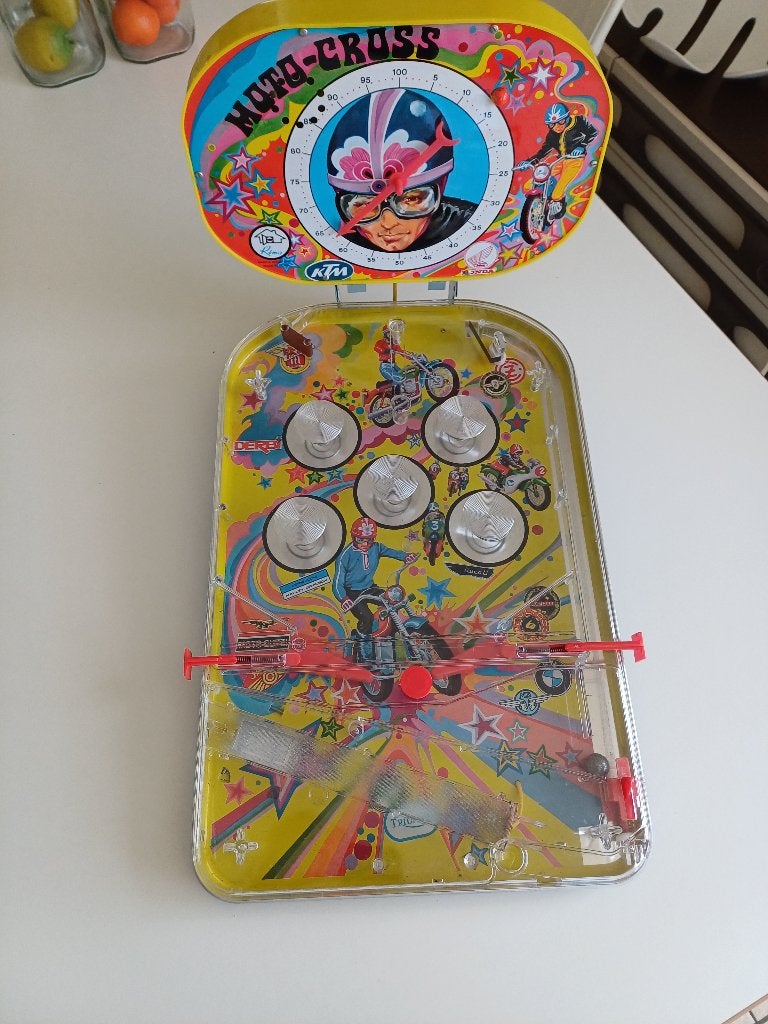 Vintage Moto-Cross flipperkast spel, Antiek en Kunst, Ophalen of Verzenden