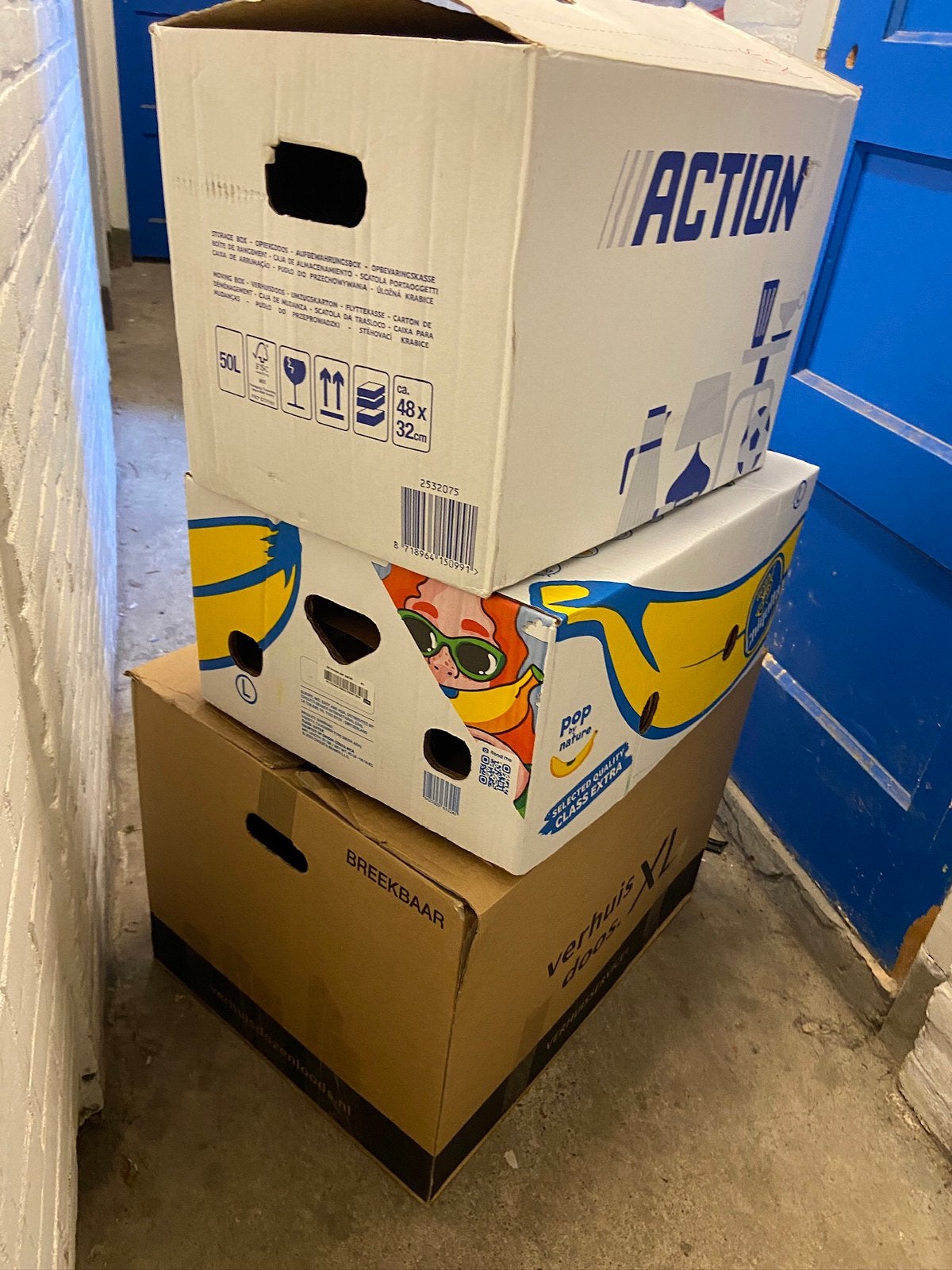 125 Verhuisdozen gamma action praxis Hornbach verhuisbedrijf, Diversen, Papierwaren, Ophalen of Verzenden, Zo goed als nieuw