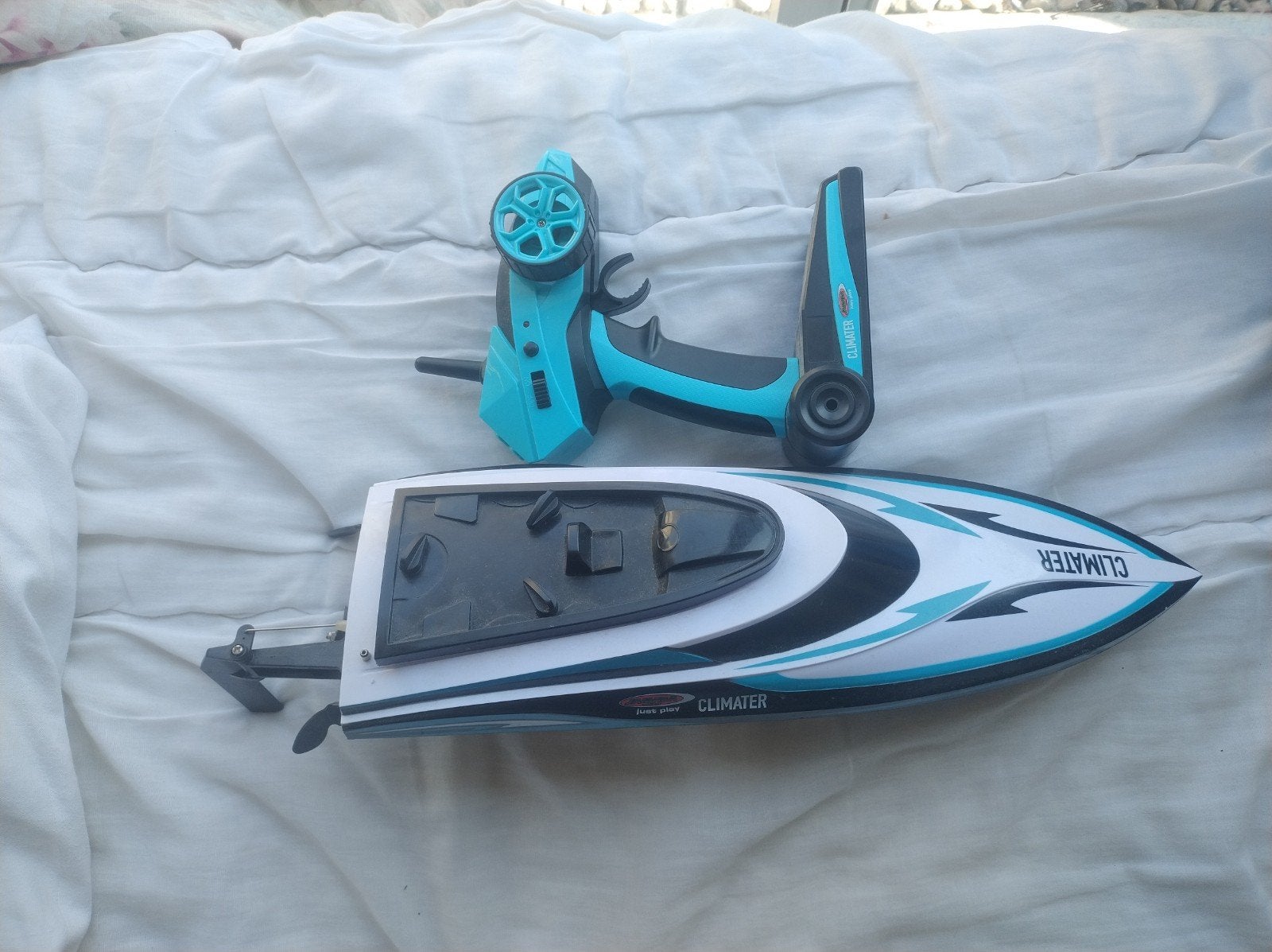 RC Speedboot ClimaTer met afstandsbediening, Hobby en Vrije tijd, Modelbouw | Boten en Schepen, Ophalen of Verzenden, Gebruikt