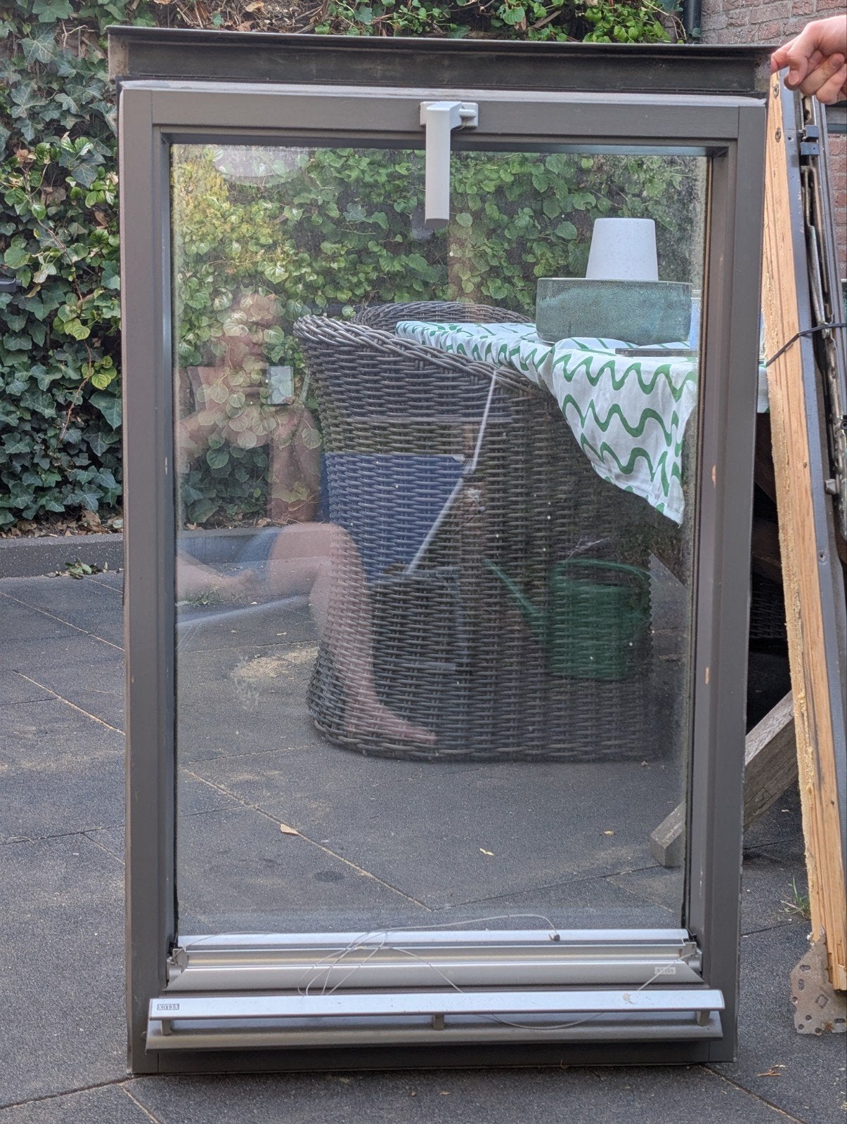 Velux houten draai-kiep zolderraam 118x78 cm compleet, Doe-het-zelf en Verbouw, Glas en Ramen, Ophalen, Gebruikt, Minder dan 80 cm