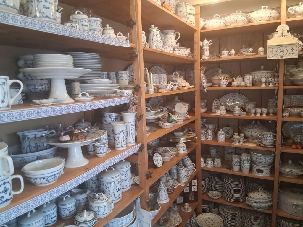 Winkel webwinkel  webshop blau sak servies jager  saksisch, Ophalen of Verzenden