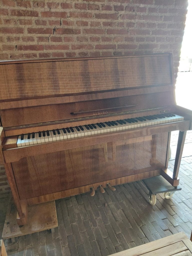 Piano Lirika, Muziek en Instrumenten, Piano's, Ophalen, Gebruikt, Bruin, Piano