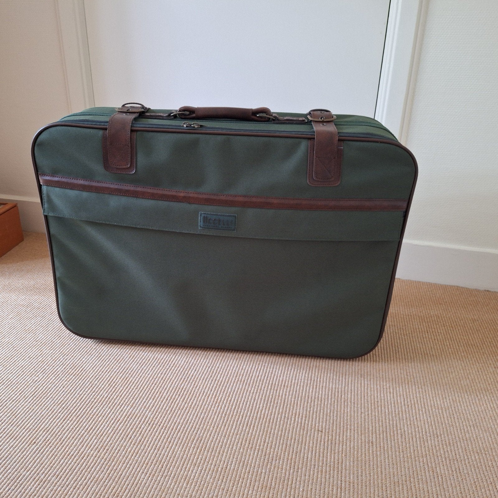 Groene koffer Uccelli, Gebruikt, 45 tot 55 cm, 70 cm of meer, Zacht kunststof