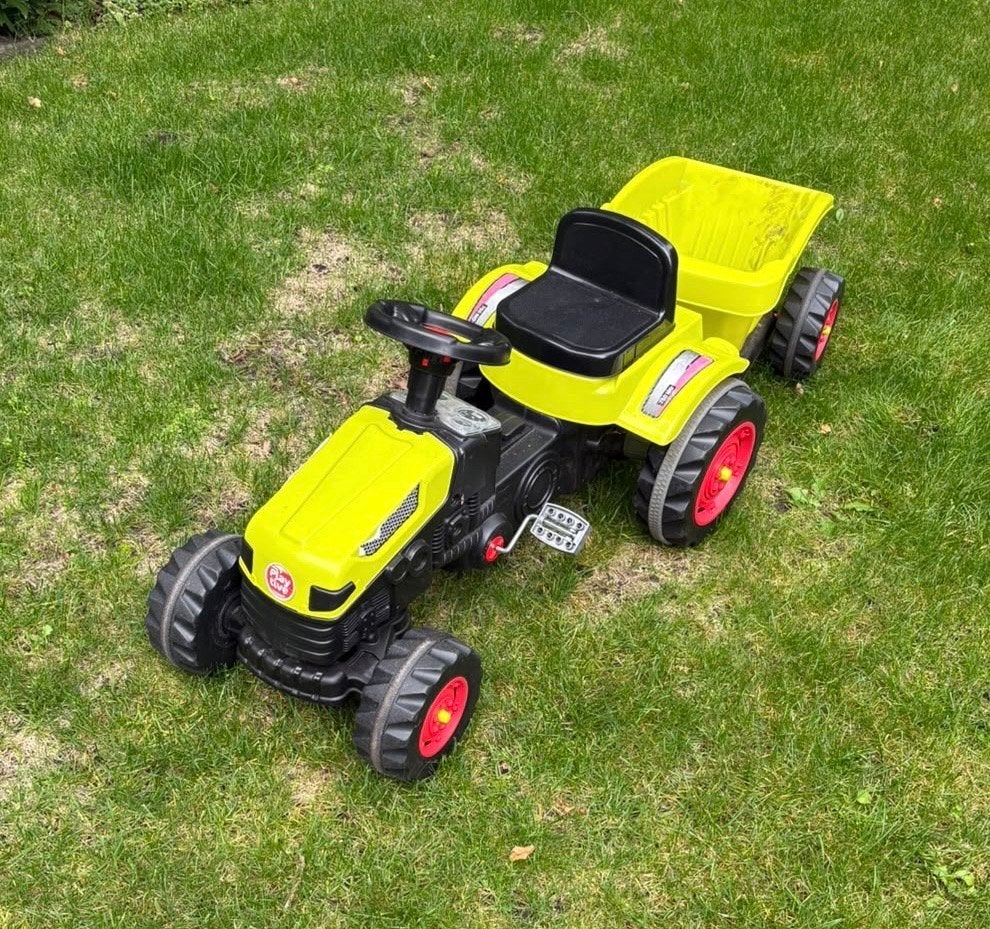 Playtive Traptractor met aanhanger - Zo goed als nieuw, Kinderen en Baby's, Ophalen, Zo goed als nieuw, Trapvoertuig