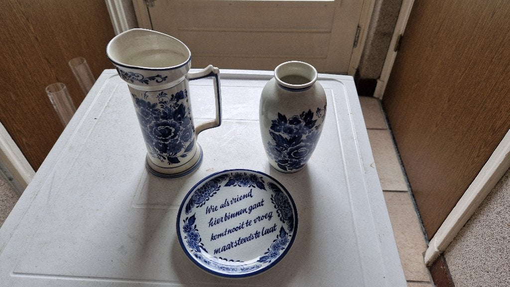 oude delfts blauwe decoratie, Antiek en Kunst, Curiosa en Brocante, Ophalen of Verzenden