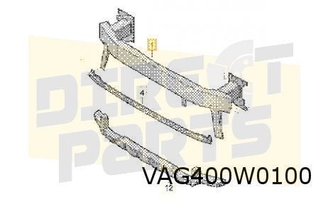 Audi Q3 (1/19-) voorbumperbalk Origineel! 83A807109, -, -, Nieuw, Audi