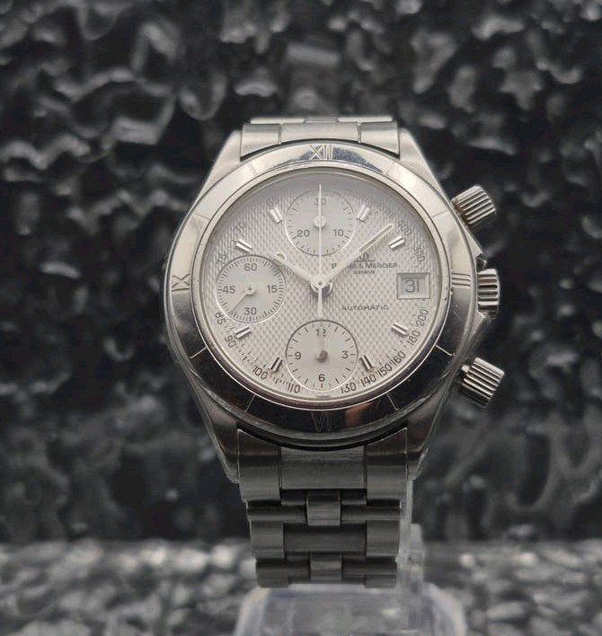 Baume Et Mercier Malibu Chronograph Ref. MV045169 Automaat, Overige merken, Info@baume-et-mercier.com, Gebruikt, Zwart