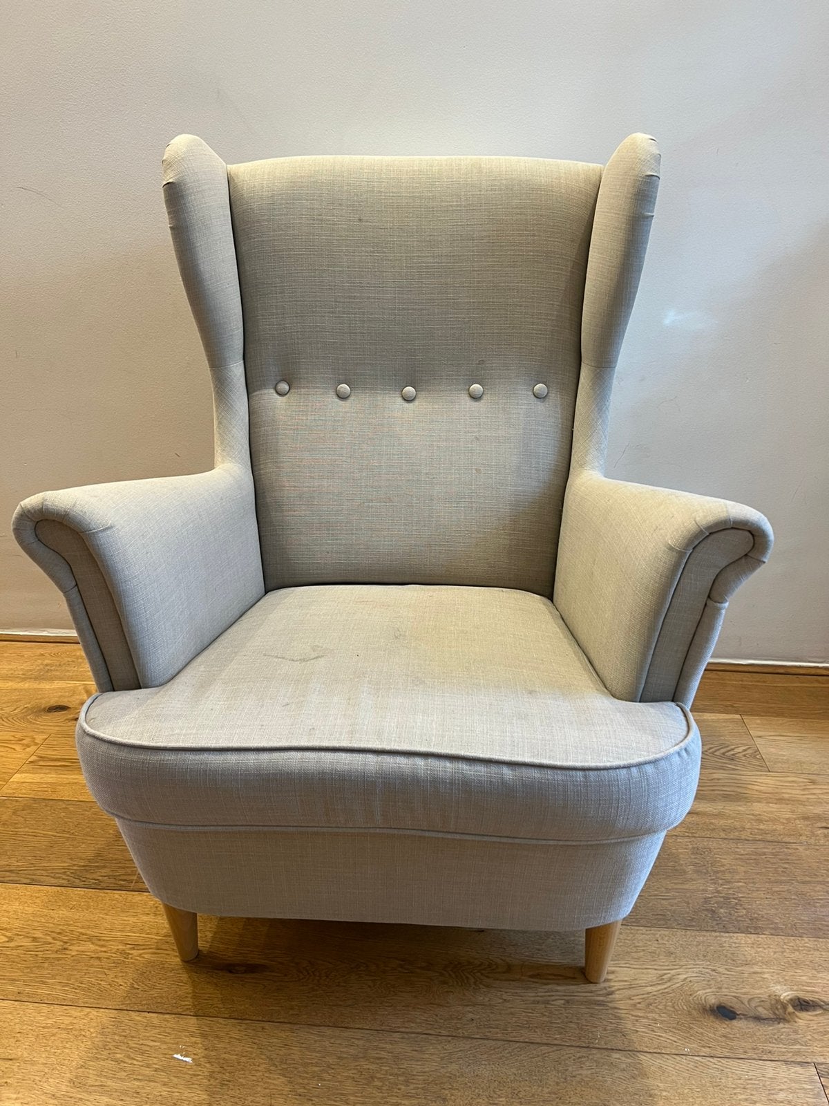 Fauteuil Strandmon ikea, Ophalen, 75 tot 100 cm, Zo goed als nieuw, Stof