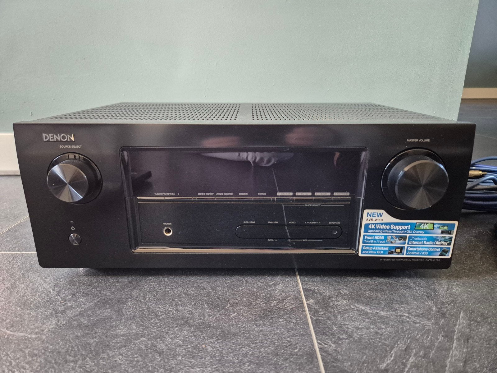 denon versterker met nieuwe boston boxen set., Ophalen