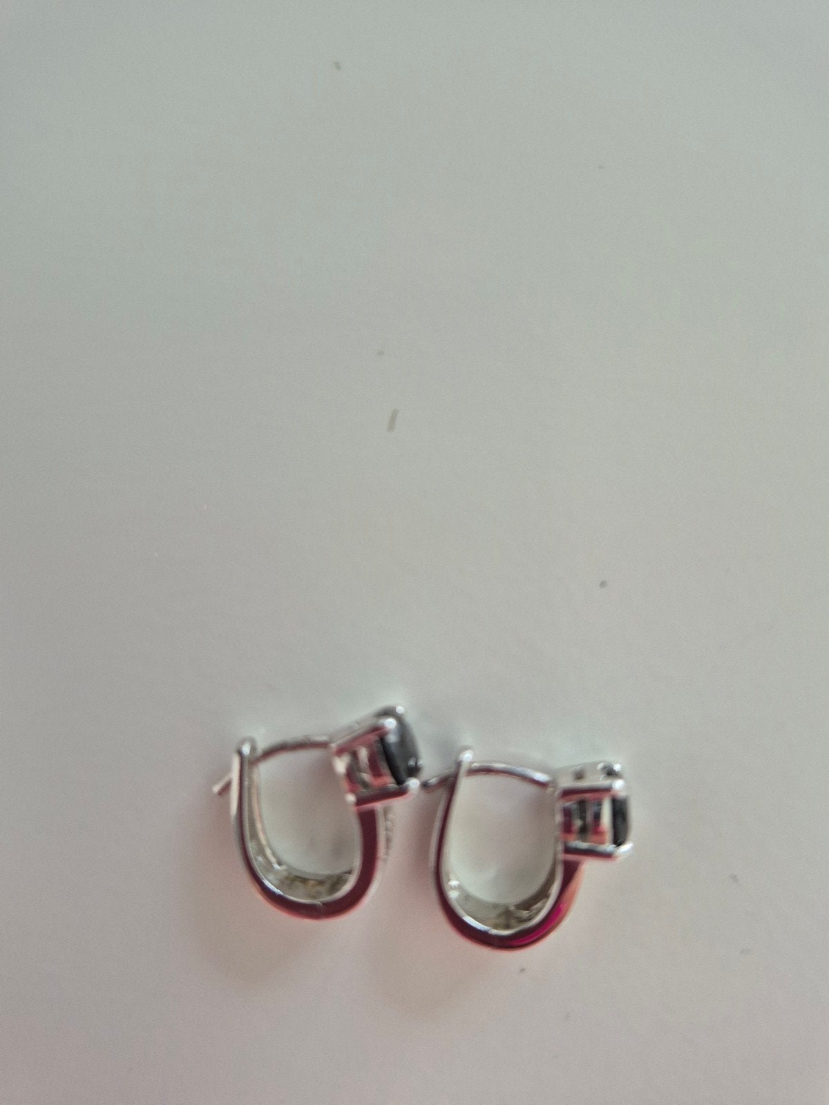 ZINZI zilveren oorbellen met zwarte edelsteen, Hangers, Ophalen of Verzenden, Zo goed als nieuw, Met edelsteen