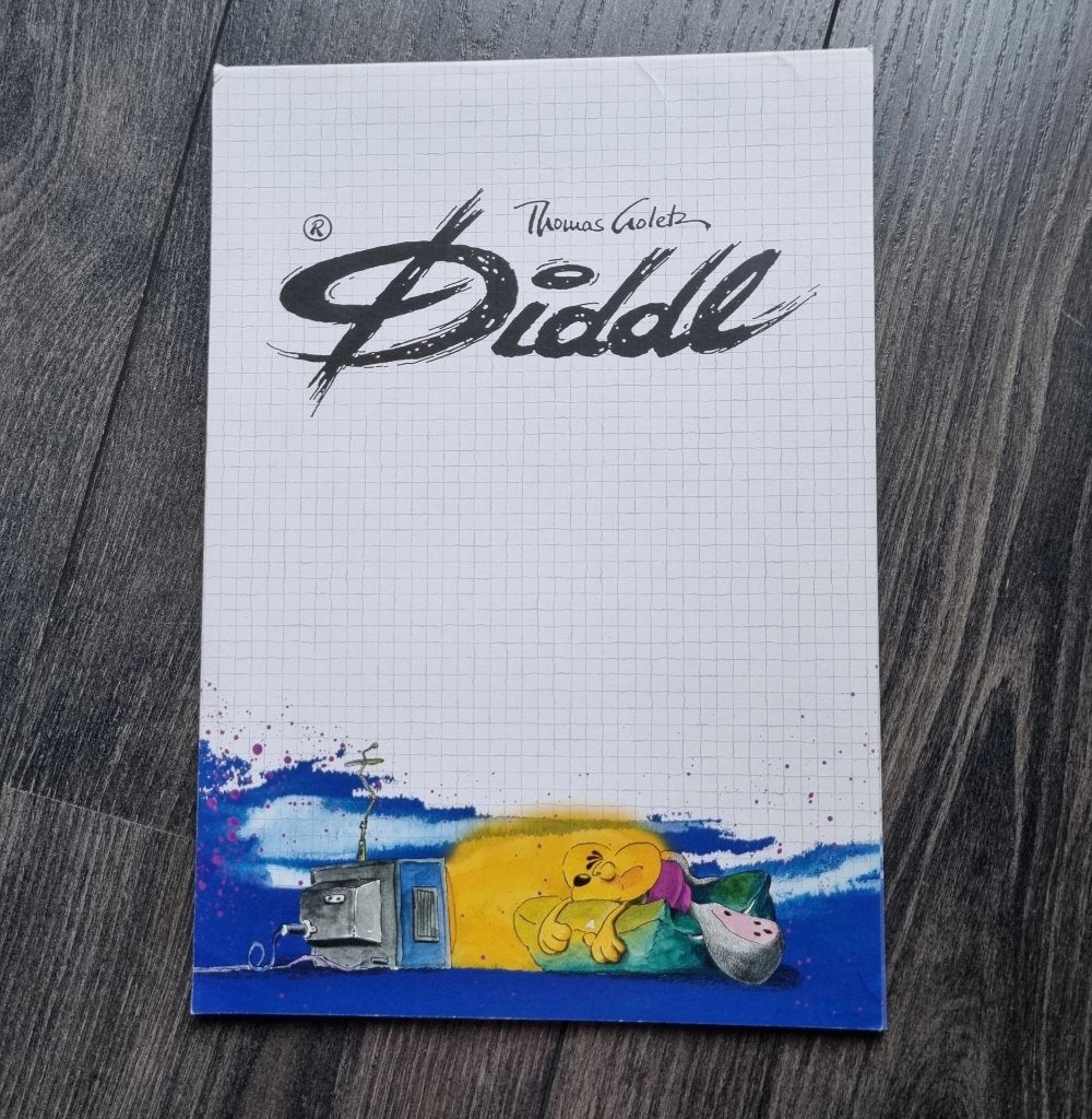 Diddl A4 blok, Verzamelen, Diddl, Ophalen of Verzenden, Diddl, Zo goed als nieuw, Papier, Kaart of Schrift