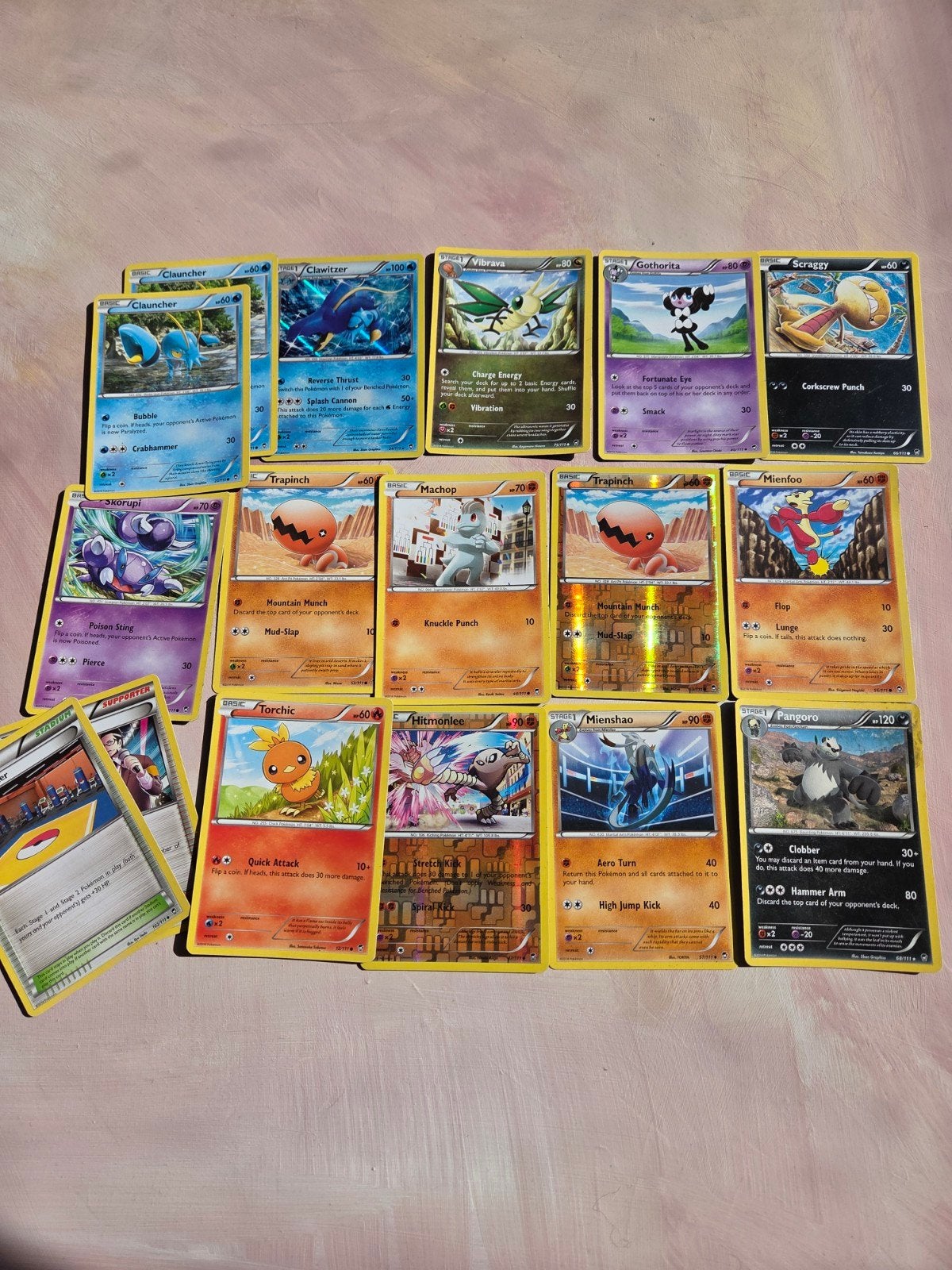 XY Furious Fists setje van 17 pokemon kaarten, Ophalen of Verzenden