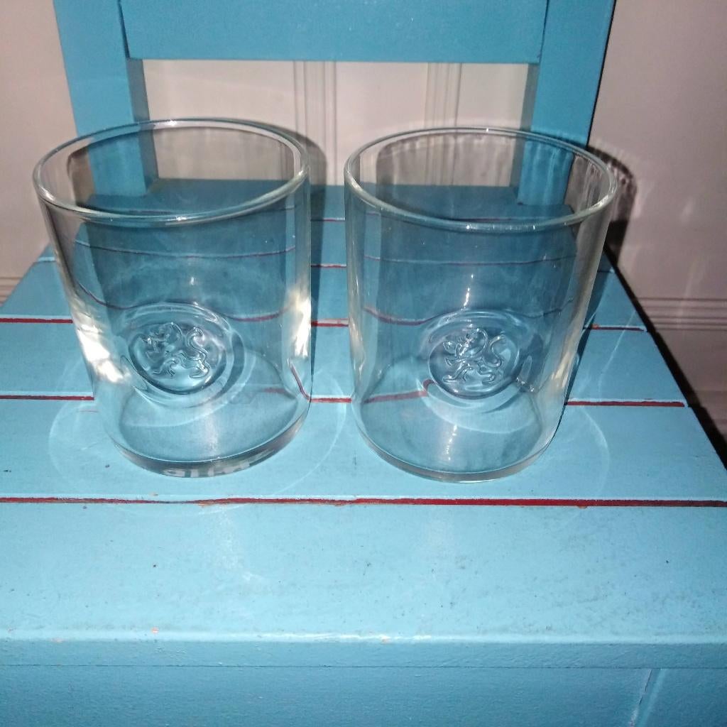 Sourcy glazen 2 stuks, Ophalen, Glas of Glazen, Gebruikt, Glas