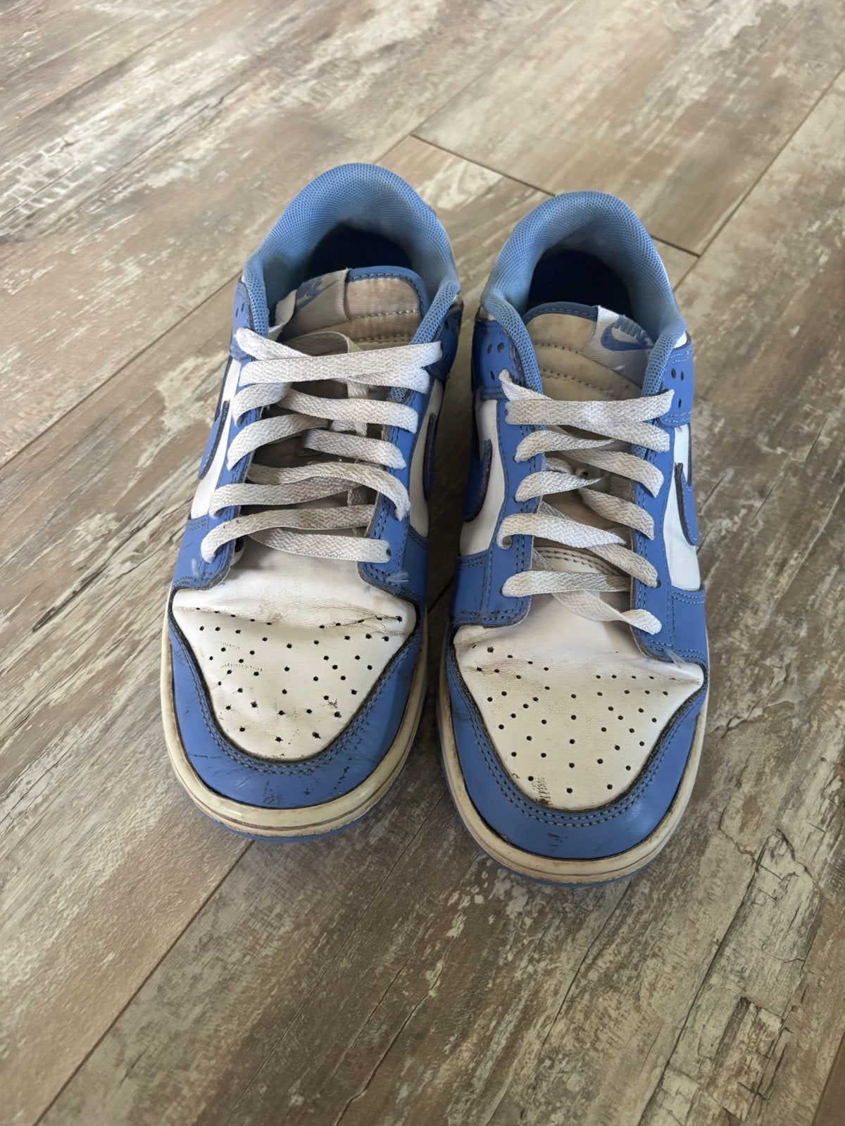 Nike Dunk Low UNC sneakers - Maat 40, Blauw, Ophalen of Verzenden, Sneakers of Gympen, Gedragen