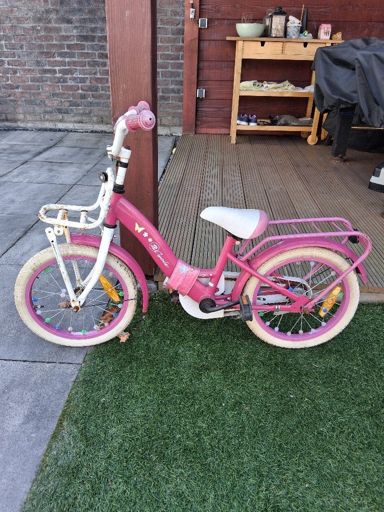 Meisjesfiets met terugtraprem., Ophalen, Gebruikt, 20 inch