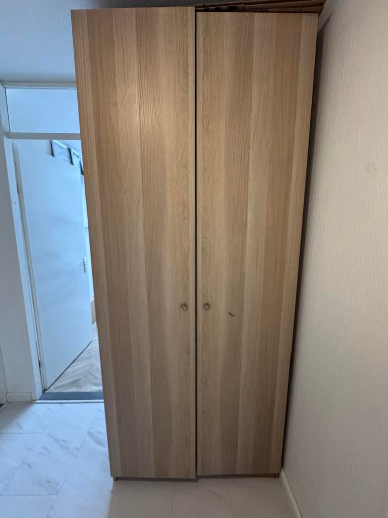 Hal kast met uitschuifbare schoenrekken en hangmogelijkheden, Ophalen, Gebruikt, 200 cm of meer, 50 tot 100 cm