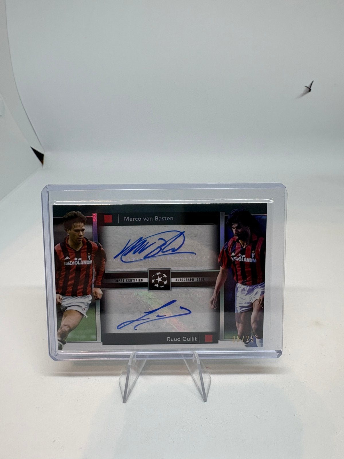 Topps Museum UCC 2024-25 Van Basten / Gullit Milan Auto /25, Ophalen of Verzenden, Zo goed als nieuw, Plaatje