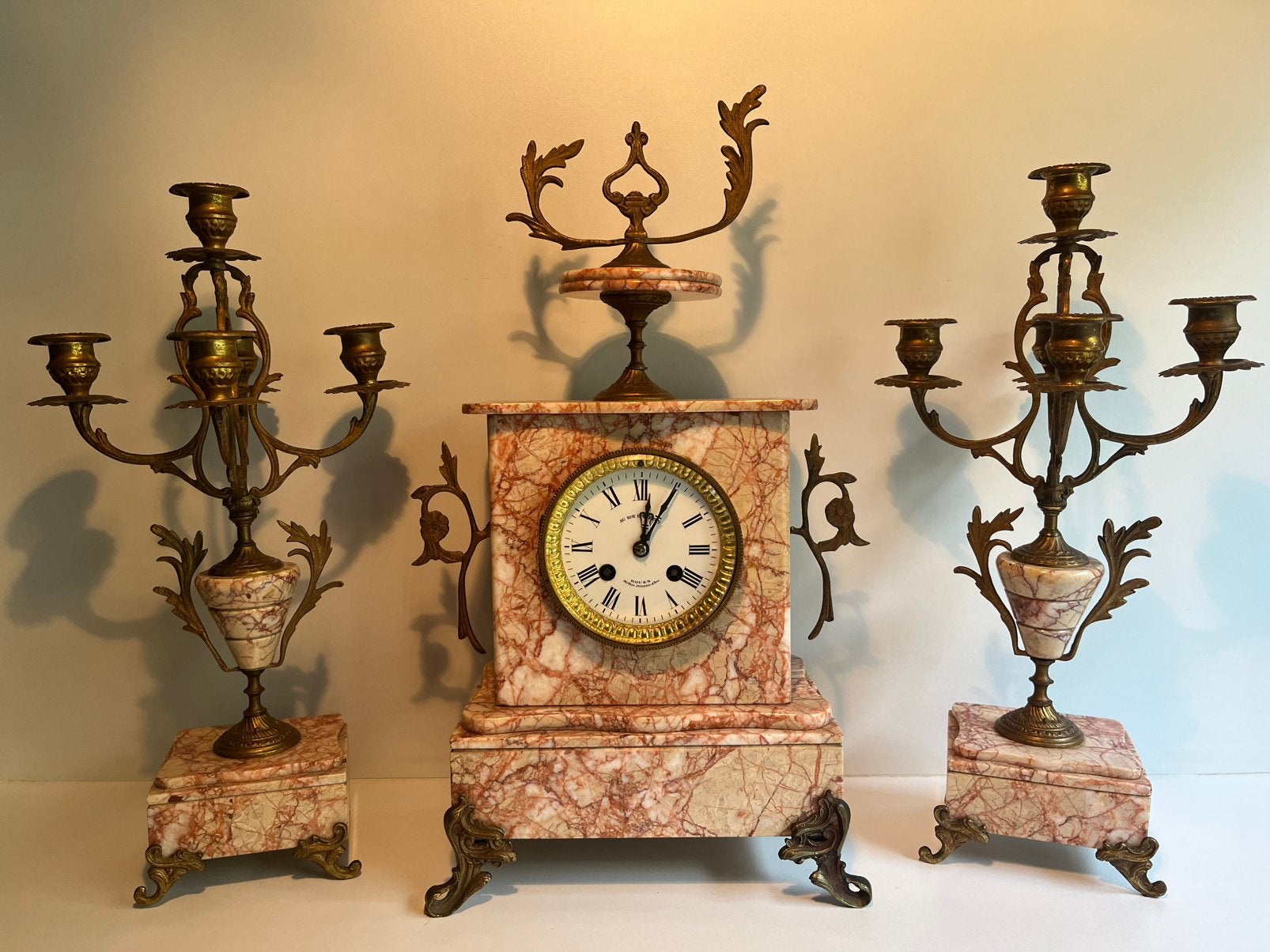 Antiek Frans Klokkenstel – Samuel Marti (ca. 1880), Antiek en Kunst, Ophalen