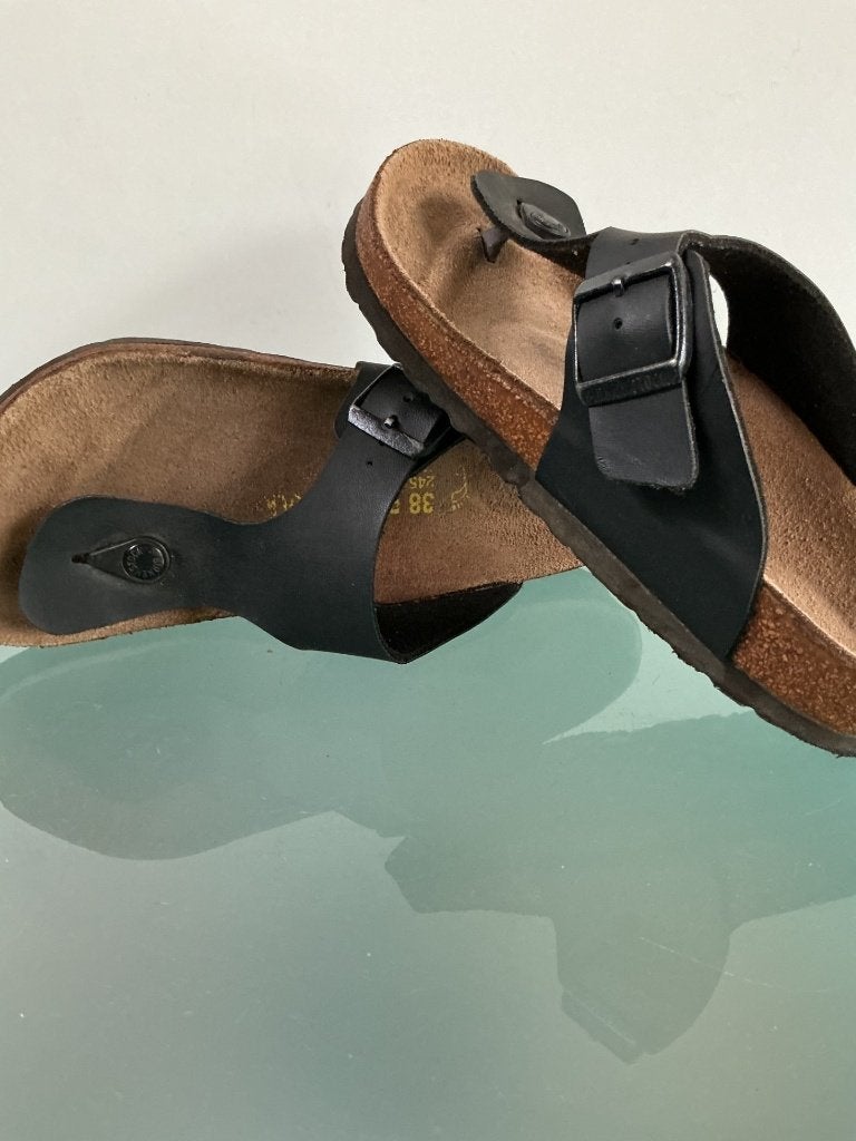 Birkenstock 38 zwart | Ramses slippers | Gratis verzenden, Slippers, Verzenden, Zwart, Zo goed als nieuw
