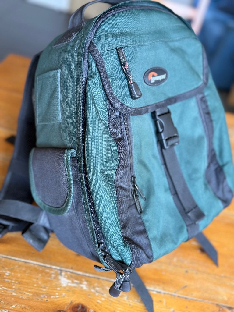 Lowepro Cameratas Groen – Zo Goed Als Nieuw, Audio, Tv en Foto, Lowepro, Rugtas, Ophalen of Verzenden, Zo goed als nieuw