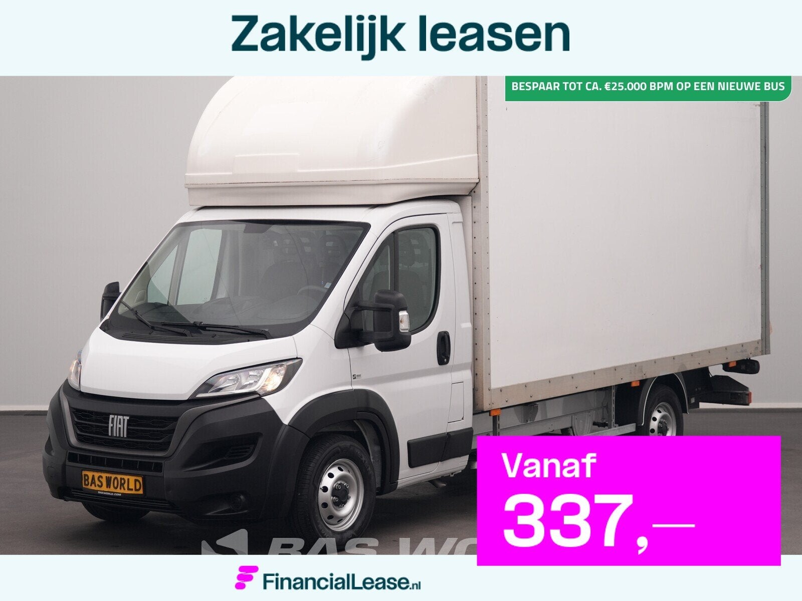 Fiat Ducato 140pk Laadklep Zijdeur Bakwagen Airco Cruise Eur, Stof, Gebruikt, Euro 6, 4 cilinders