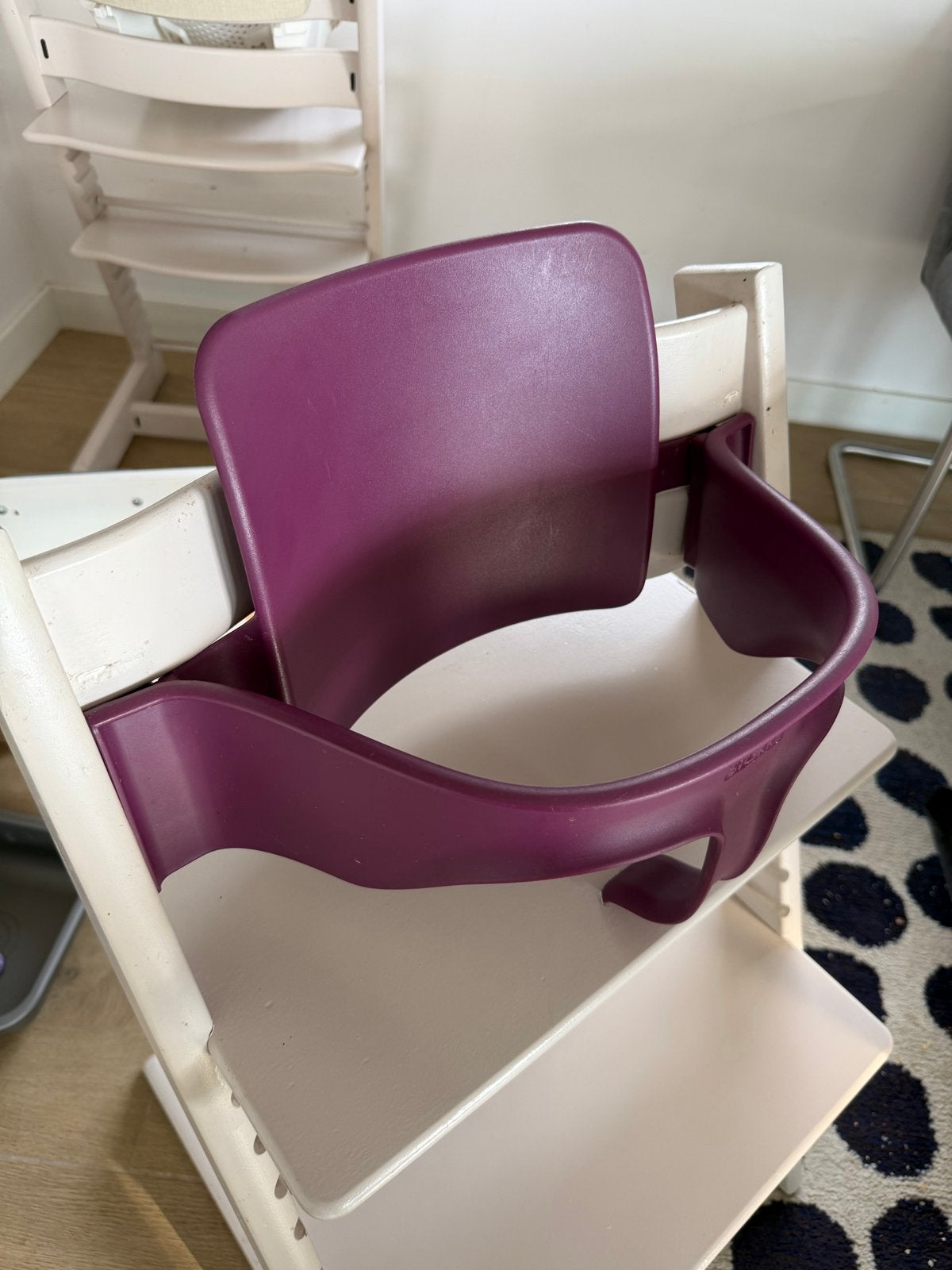 Babyset Stokke Tripp Trapp  (rugplank en beugel), Kinderen en Baby's, Kinderstoelen, Ophalen, Gebruikt, Meegroeistoel, Stoelverkleiner
