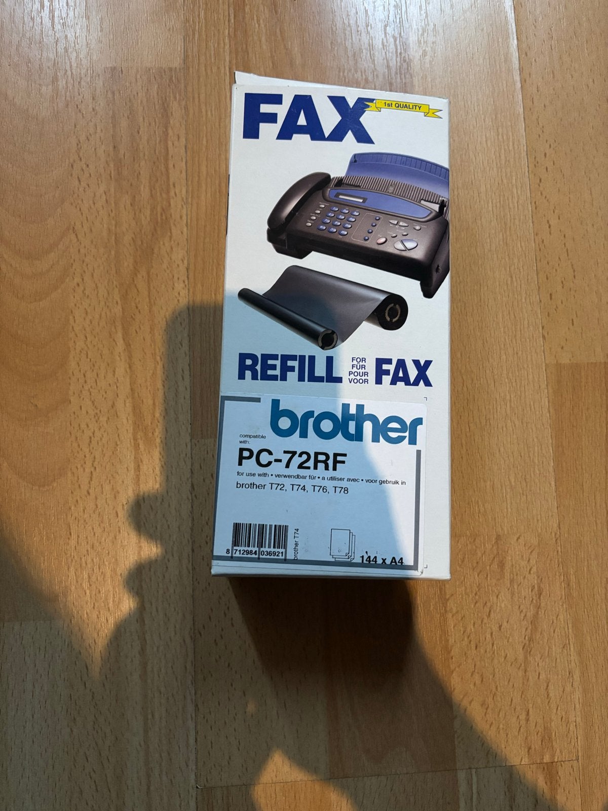 Brother PC-72RF Fax Navulling - Nieuw in doos, Telecommunicatie, Ophalen of Verzenden, Nieuw, Toebehoren