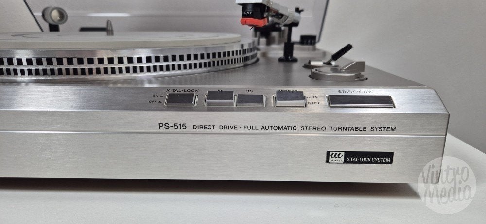 Sony PS-515 Platenspeler | Vol Automatisch | Direct-Drive, Pitch-regelaar, Refurbished, Ophalen of Verzenden, Platenspeler