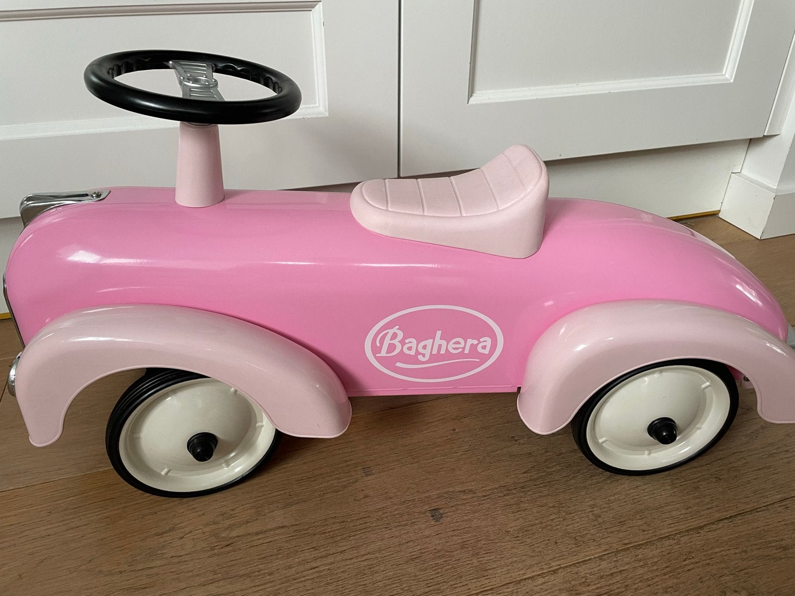 Baghera loopauto roze - Retro kinderauto, Ophalen, Zo goed als nieuw