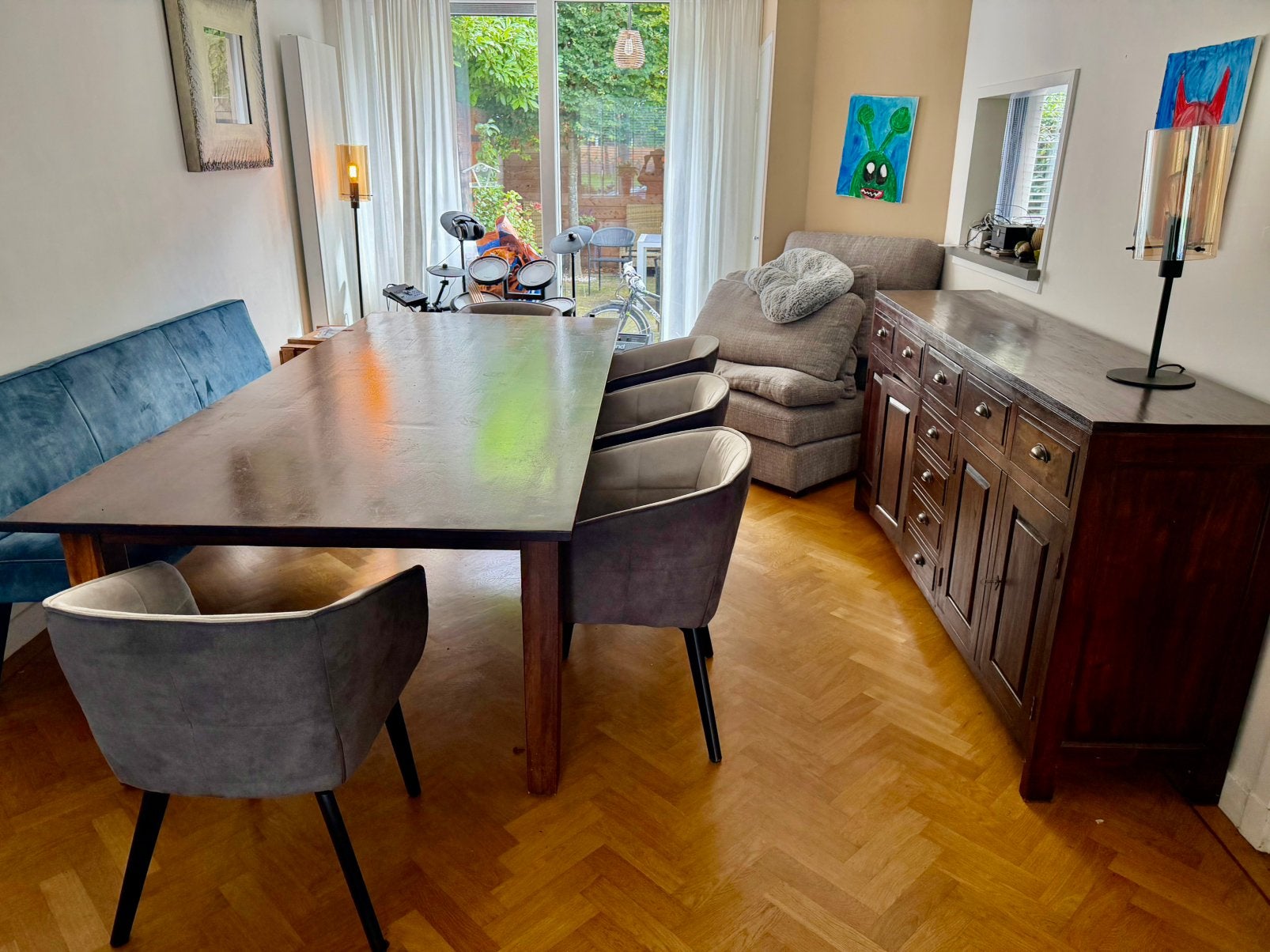 Tafel, Huis en Inrichting, Ophalen, Zo goed als nieuw, Rechthoekig, 100 tot 150 cm