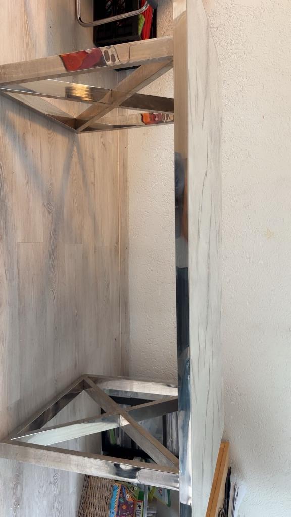 Te koop: Marmeren eettafel – zo goed als nieuw, Zo goed als nieuw, Vijf personen of meer, 150 tot 200 cm, Rechthoekig