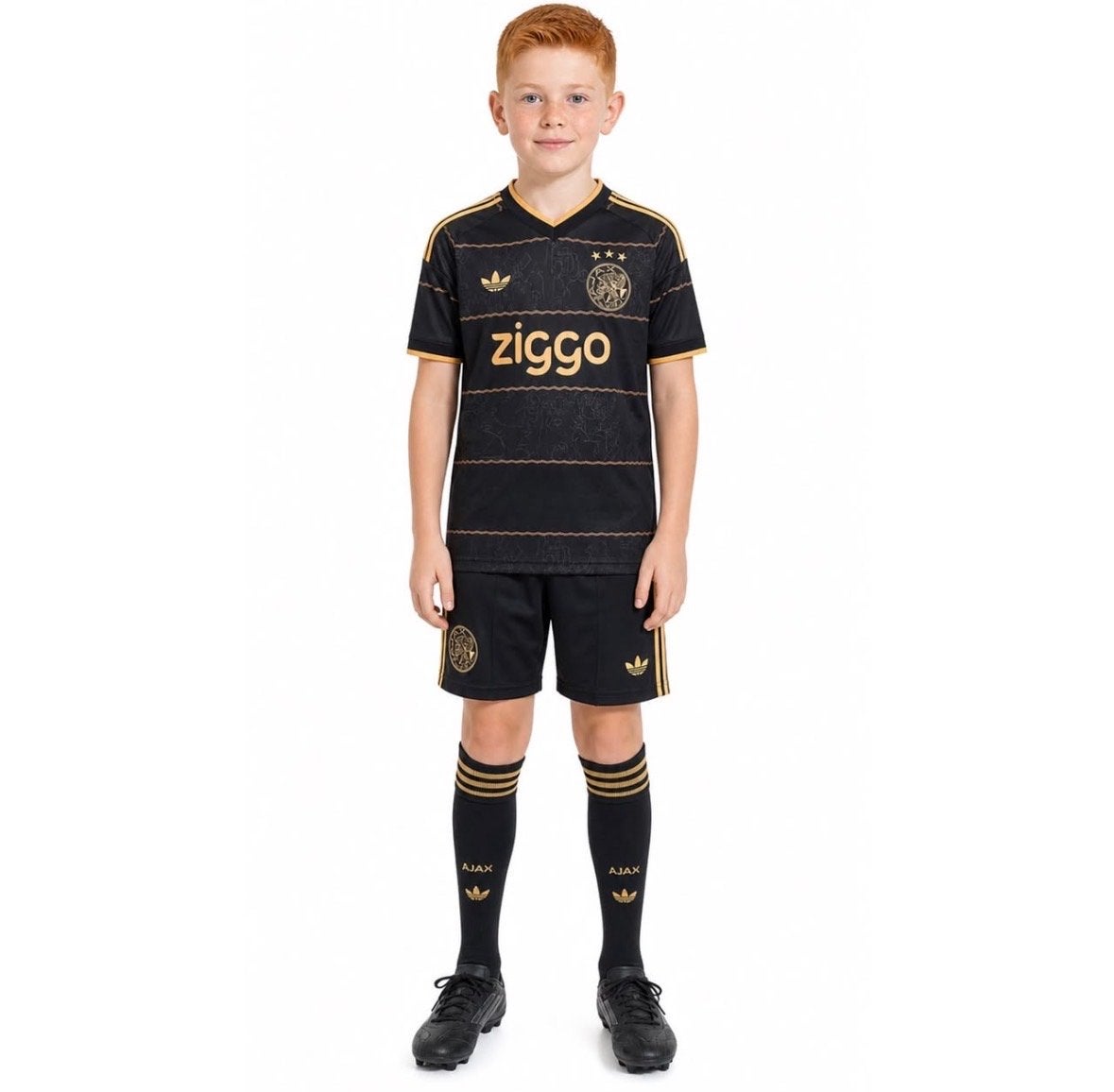 Ajax uit kids tenue 26/27 - Alle maten beschikbaar, Ophalen of Verzenden, Nieuw, Jongen of Meisje