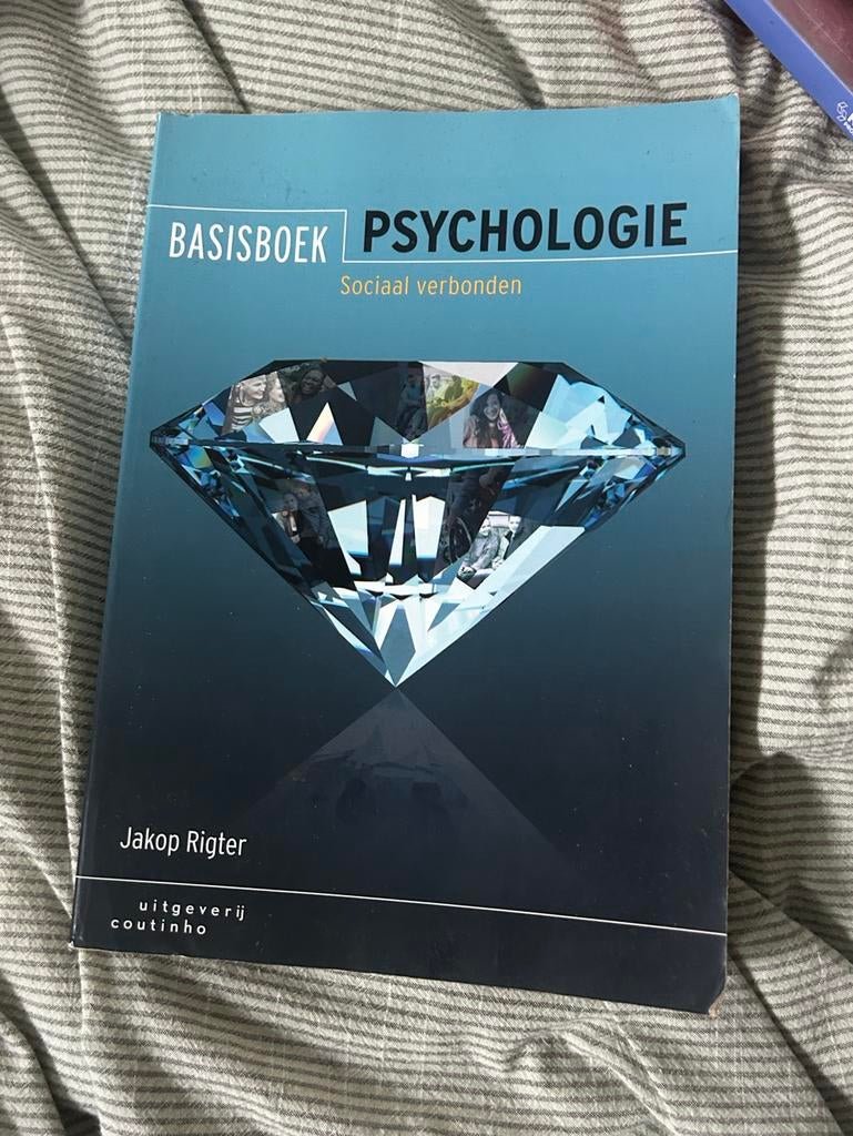 Basisboek Psychologie - Jakop Rigter, Boeken, Ophalen of Verzenden, Gamma, Zo goed als nieuw, HBO