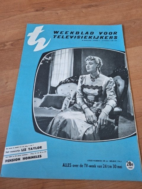 TV magazine 1959 Rie Gilhuys Pension Hommeles Liz Taylor, Verzenden, 1940 tot 1960, Nederland, Tijdschrift