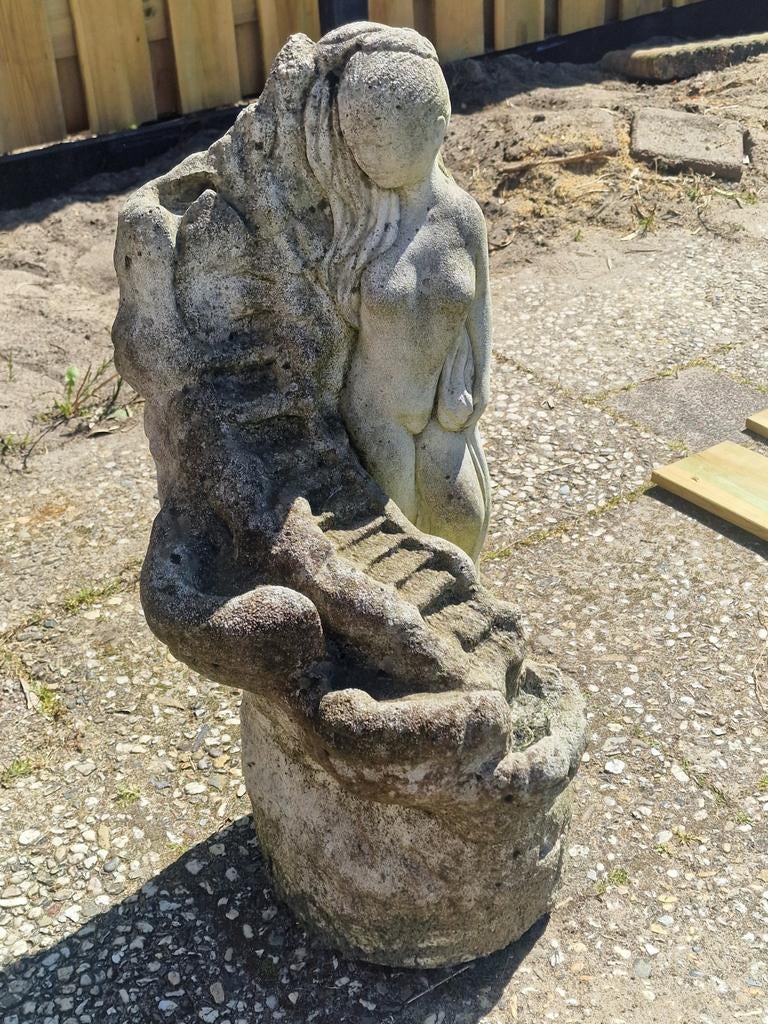 Vijverbeeld fontein met figuur, Tuin en Terras, Ophalen