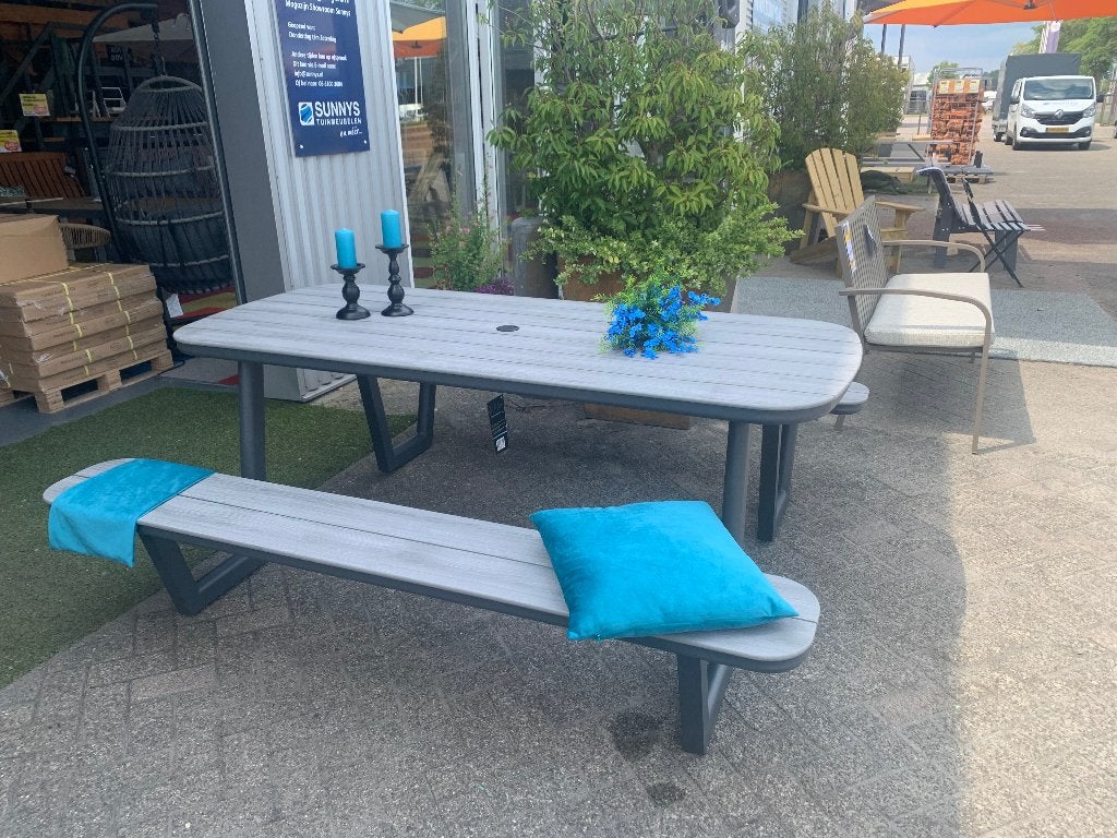 Aluminium picknickbank, Ophalen, Nieuw, Rechthoekig, Aluminium