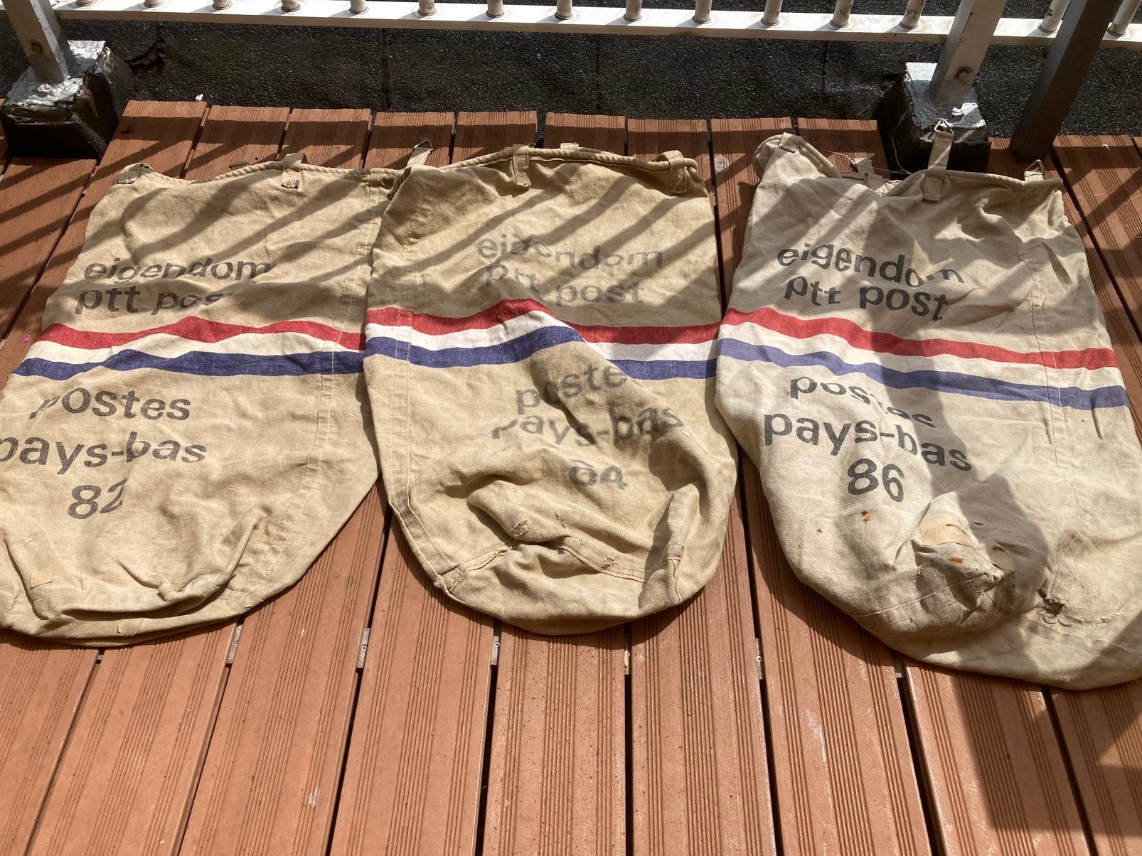 Drie PTT postzakken, in een koop voor €20, Ophalen of Verzenden, Gebruikt