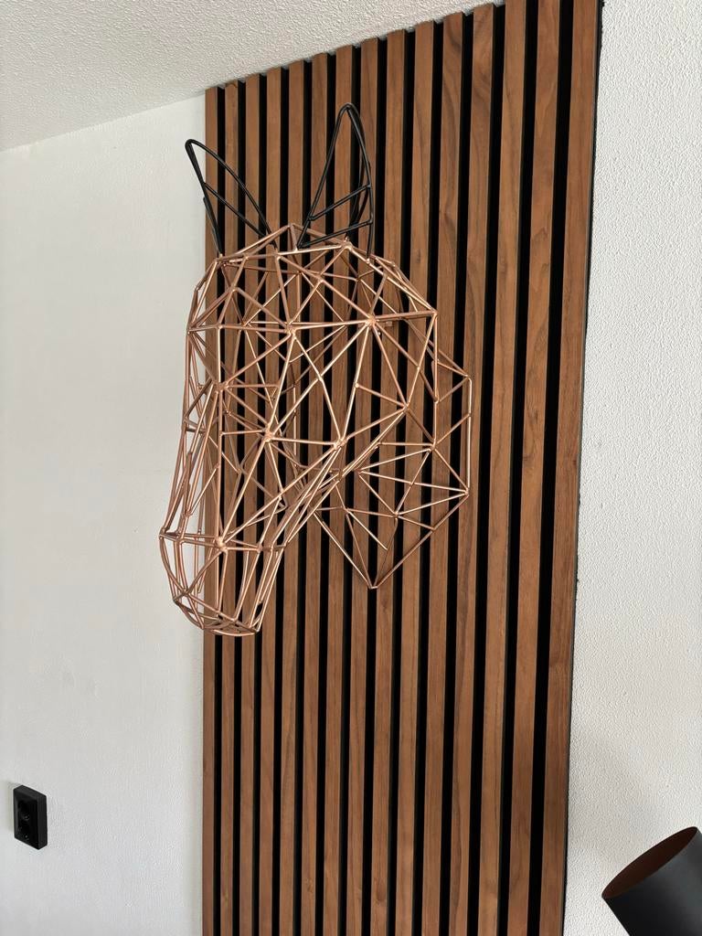 Unieke Paardenhoofd Metaal Decoratie - Modern Design, Ophalen, Zo goed als nieuw