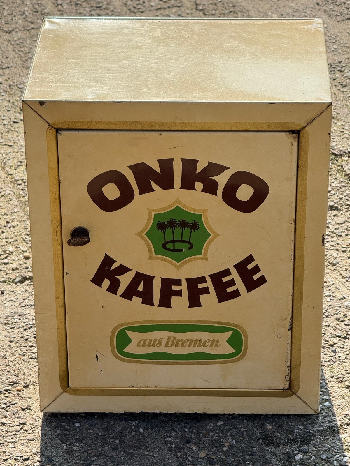 Vintage Onko Koffie Blikken Kastje uit Bremen, Ophalen of Verzenden