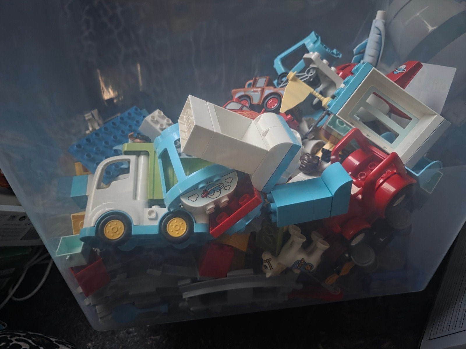 duplo van alles wat. trein autos etc., Ophalen, Zo goed als nieuw, Duplo