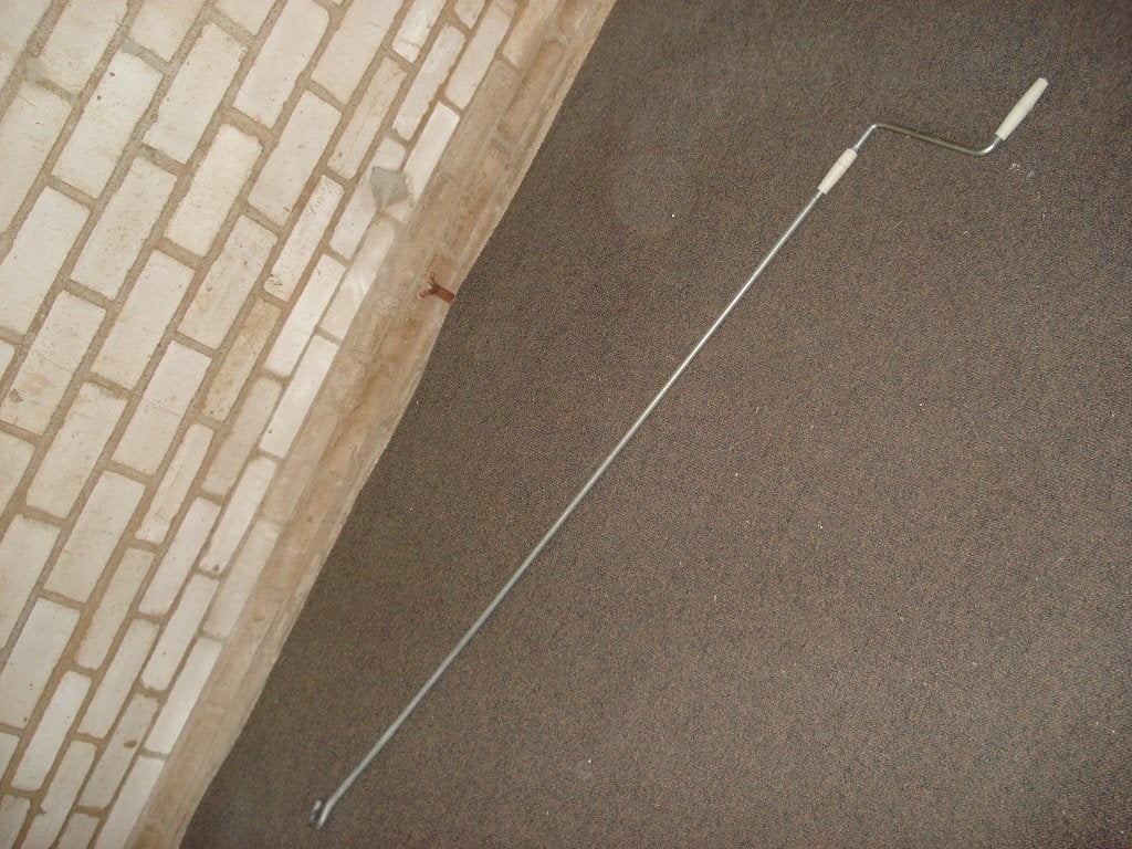 Zonnescherm zonneluifel  hendel  Draaier   157 cm lang, Tuin en Terras, 150 tot 300 cm, Ophalen, Zo goed als nieuw, Knikarmscherm