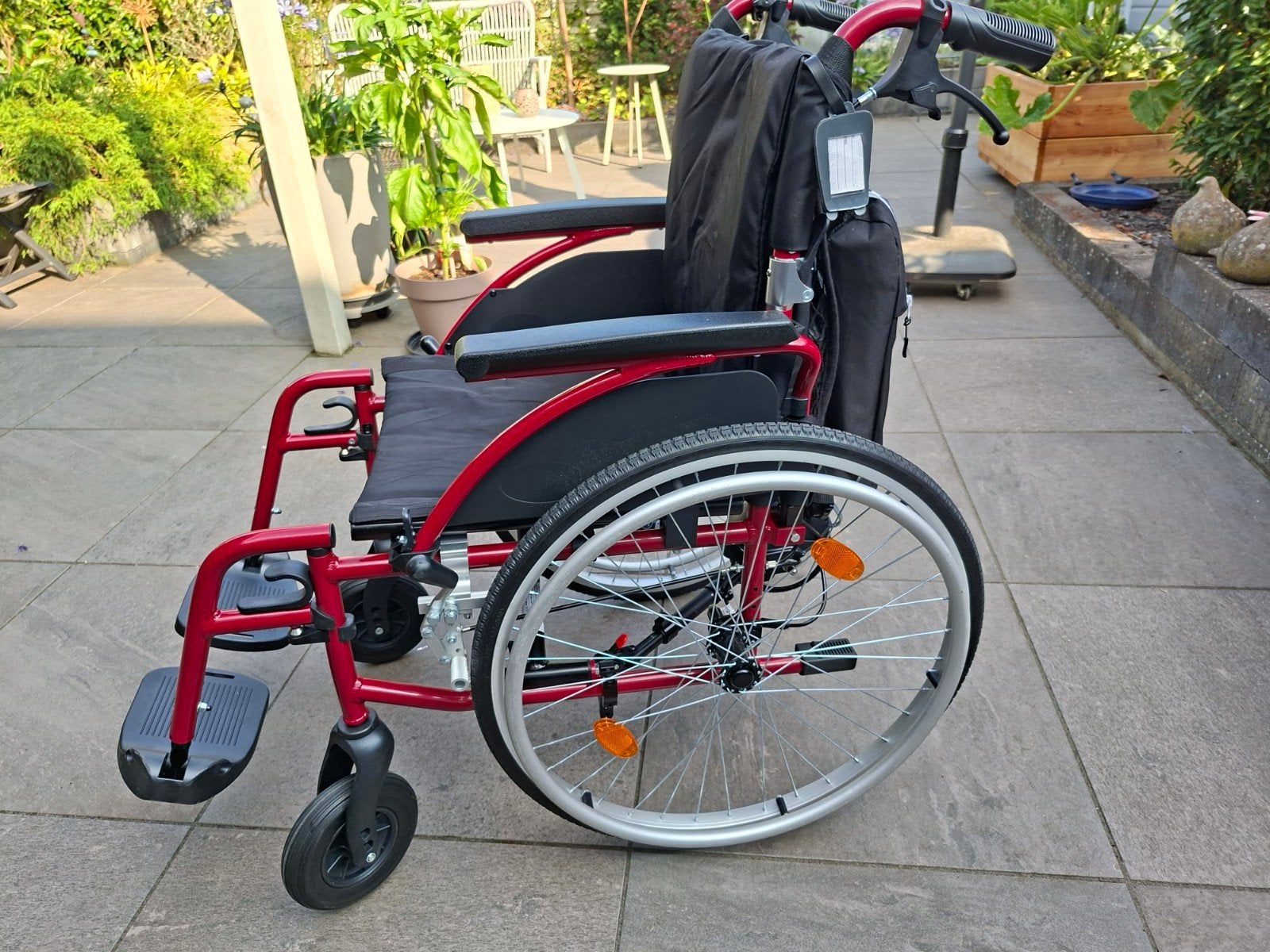 te koop plaza pl 5 rolstoel incl. duwondersteuningun, Ophalen, Duwrolstoel